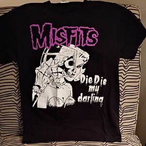 Misfits Band  Graphic Tee - "Die Die My Darling" Used Small Tee In Great Shape